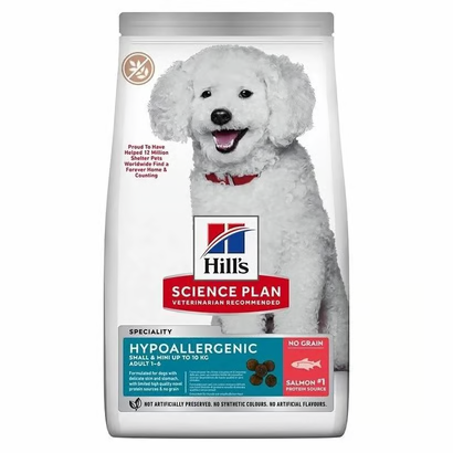 HİLLS HYPO-ALLERGENİC SOMONLU KÜÇÜK IRK YETİŞKİN KÖPEK MAMASI 6 KG