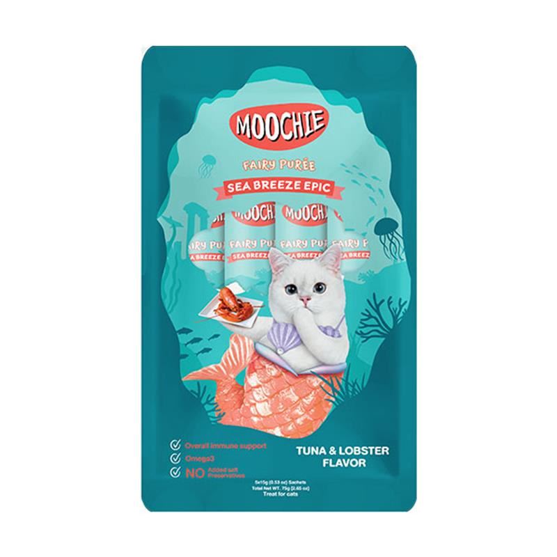 MOOCHIE TON BALIKLI VE ISTAKOZLU SIVI KEDİ ÖDÜL MAMASI 15GR