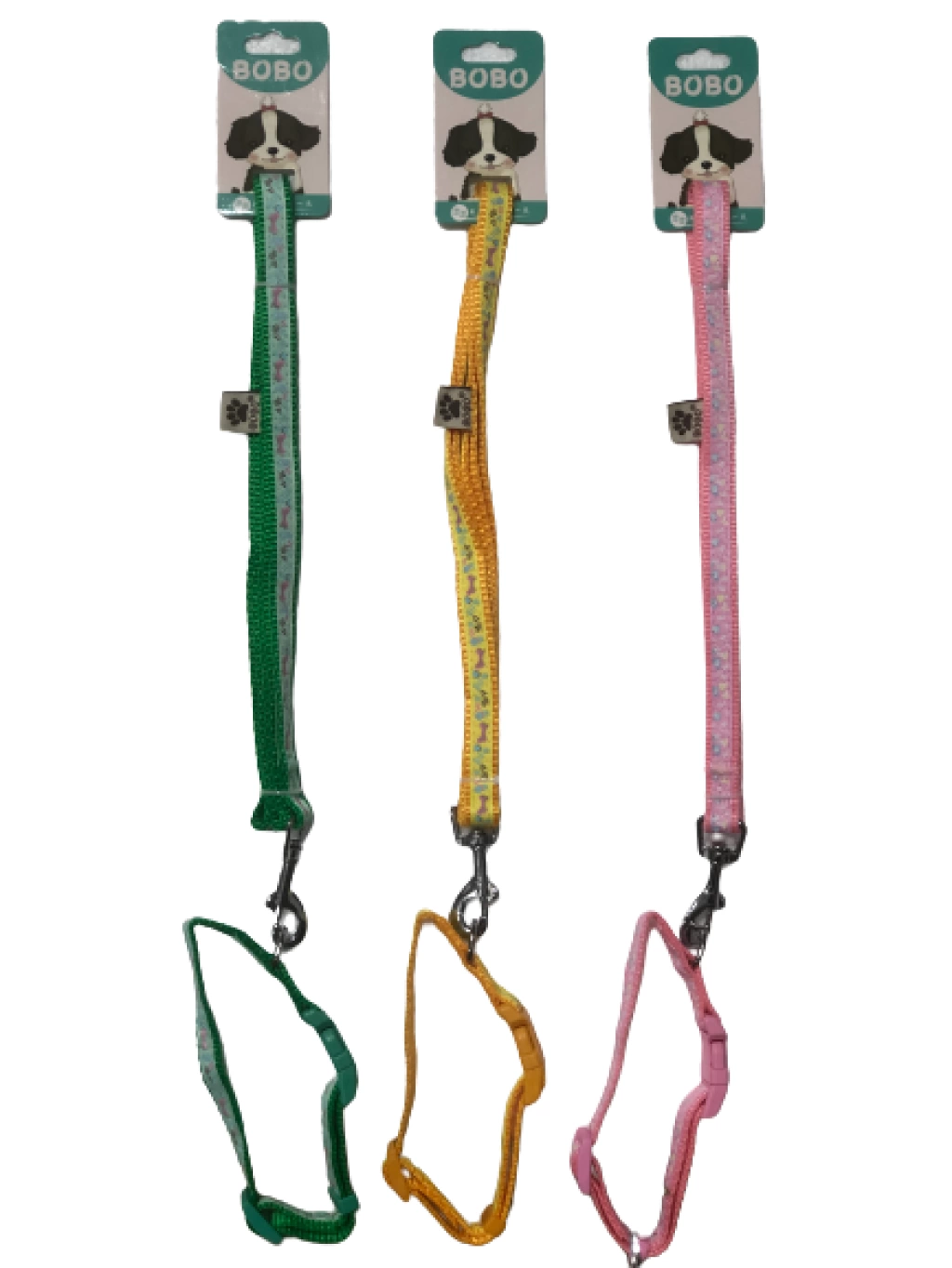 Küçük-Orta Irk Köpek Kumaş Boyun Tasması + Gezdirme Kayışı Small